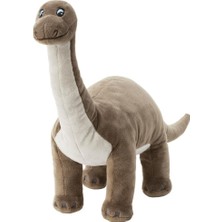 IKEA Jattelik Yumuşak Peluş Gri Dinozor Oyuncak 55 cm