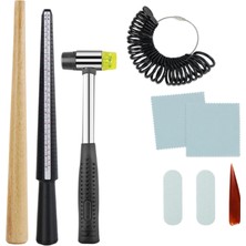 Tahan 9x Sizer Takı Ölçüm Araçları Kit Çekiç Set Ekipmanı  (Yurt Dışından)