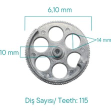 Alpha Auto Part Bmw 5 Serisi E39 Için Arka Perde Tamir Zamak Dişlisi