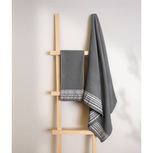 Koza Home Limira Antrasit Havlu Seti 50X90-70X140 2254