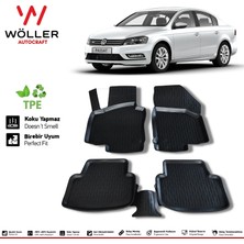 Wöller Vw Passat B7 Paspas 2011 2014 Arası 3D Havuzlu Wöller Paspas