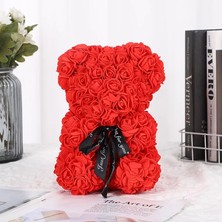 Ne Sever Store Teddy Bear Rose Güllü Ayıcık 30X20 cm (Özel Kutusunda)