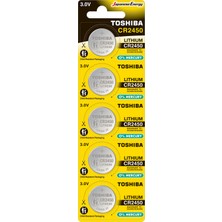 Toshiba CR2450 Lithium Pil 5'li
