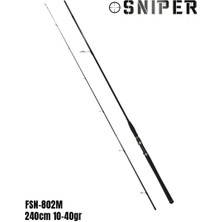 Fujin Sniper 240CM 10-40GR Orta Sertlikte Spin Kamış Hafif ve Denge Unsurları ile Konforlu Kullanım