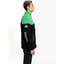 Luo Camp Plush Jacket 01 - Black/green Rüzgar Geçirmez Erkek Polar