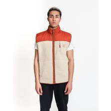 Luo Camp Plush Gilet 01 - Cream/brick Erkek Yelek