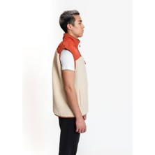 Luo Camp Plush Gilet 01 - Cream/brick Erkek Yelek