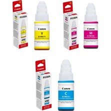 HP Canon GI-490 Pixma G2415 3 Renk Orjinal Mürekkep Seti 