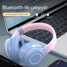 Miffy Gradyan Başlı Kablosuz Bluetooth Kulaklık (Yurt Dışından)