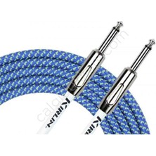 Kirlin Cable IWCX-201PN Bl 3mt Örgülü Enstruman Kablosu - Mavi