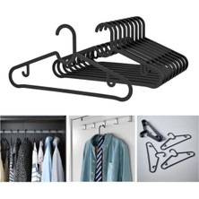 IKEA Spruttig Askı Siyah Esnek Plastik ( 10 Adet ) 02693-10LU