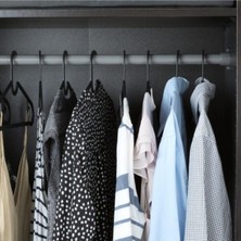 IKEA Spruttig Askı Siyah Esnek Plastik ( 10 Adet ) 02693-10LU