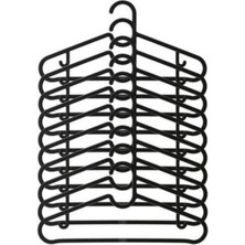 IKEA Spruttig Askı Siyah Esnek Plastik ( 10 Adet ) 02693-10LU