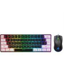 Haoruiqi Rgb Arkadan Aydınlatmalı Kablolu Oyun Klavye ve Fare Set - Siyah (Yurt Dışından)