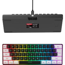 Haoruiqi Rgb Arkadan Aydınlatmalı Kablolu Oyun Klavye ve Fare Set - Siyah (Yurt Dışından)