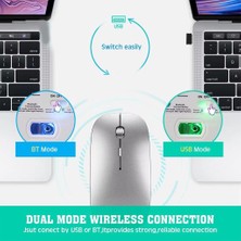 Haoruiqi Rgb Bluetooth Uyumlu 3.0 5.0 Çift Mod Kablosuz Klavye ve Fare Set - Siyah (Yurt Dışından)