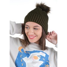 Elif İç Giyim Kadın Kışlık Ponponlu Triko Bere