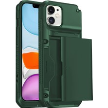 Buff iPhone 11 Slide Armor Kılıf Dark Green