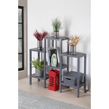 DEYHOME DEYHOMEOmbeg 6 Katlı Modüler Raf Banyo Düzenleyici Mutfak Balkon Salon Bahçe Organizeri