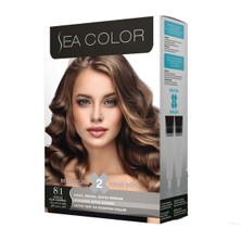 Sea Color 8.1 Küllü Açık Kumral Saç Boyası Kalıcı Parlak Renkler Özelliği ile