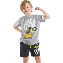 Denokids Beach Gym Erkek Çocuk T-shirt Şort Takım