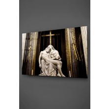 Taulart Pieta Heykeli Cam Tablo