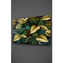 Taulart Renkli Yapraklar Cam Tablo