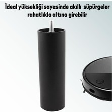 Gizli Mobilya Kanepe Sehpa Tv Ünitesi Koltuk Orta Destek Ayağı 15 cm Siyah Baza Ayak