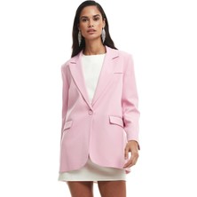 Quzu Blazer Ceket Pembe
