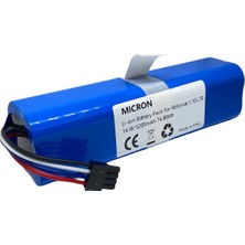 Micron 14.4 V 5200 Mah  Eufy Robovac L70 Hybrid, T2190, T2190G21, Pn. INR18650M26-4S2P