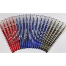 Pensan Tükenmez Kalem - Pensan Büro Mavi-Siyah-Kırmızı 20'li Set