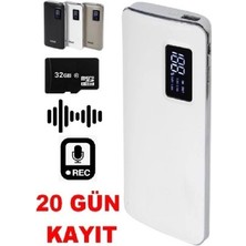 Powerbank Ses Kayıt Cihazı 20 Gün Kayıt Yüksek Ses Kalitesi
