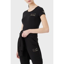 Ea7 Pamuklu Slim Fit Bisiklet Yaka T Shirt Bayan T Shirt 8NTT65 Tjdqz 1200