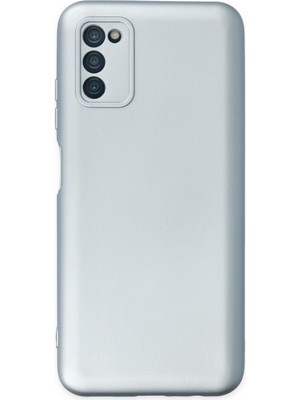 Newface Samsung Galaxy A03S Kılıf Nano Içi Kadife  Silikon - Sky Blue
