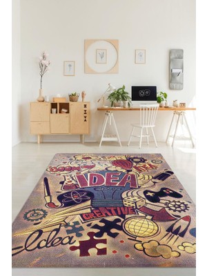 Homshtag Renkli Halı Modern Özel Tasarım Ofis Halısı Dijital Baskı Çok Renkli Home Office Halı