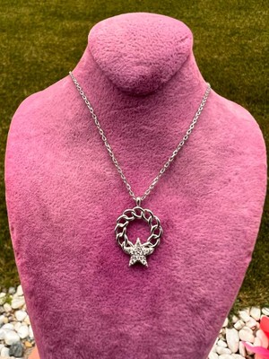 925 Gümüş Yıldız Çiçeği 925 Ayar Gümüş Kolye