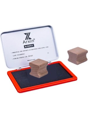 Profisher Ahşap Küp Mühür 20X20MM Kavrama Oluklu Blok Kayın Ağacı