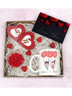 Bk Gift Sevgiliye Özel Hediye Seti-2-5, Yıl Dönümü Hediyesi, Isimli Kupa, Sevgiliye Hediye, Sevgililer Günü Hediyesi