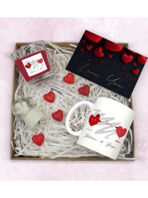Bk Gift Sevgiliye Özel Hediye Seti-3-6, Yıl Dönümü Hediyesi, Isimli Kupa, Sevgiliye Hediye, Sevgililer Günü Hediyesi