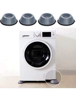 Piyop Çamaşır Makinesi Sarsıntı Titreşim Ses Önleyici Kaydırmaz Ayak 4lü Set 4x9 cm