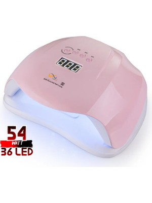Pembe x 54 Watt 57 36 LED Uv LED Kalıcı Oje Protez Tırnak Kurutucu Lamba Sun