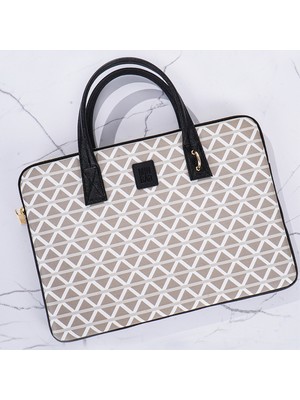 Minbag Marın Laptop Çantası, (13 Inch), Bej