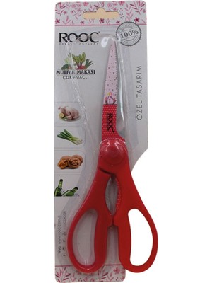Rooc KS-012 Mutfak Makası - Kırmızı-46