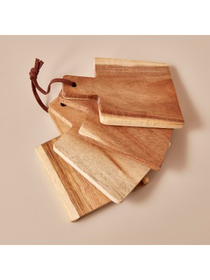 Bella Maison Pietto Ahşap Bardak Altlığı Naturel (14X10X8 Cm)