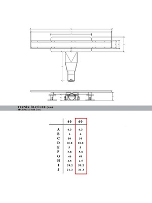 Ph Design Smartline Slot 60 cm Inox S01 Duş Kanalı