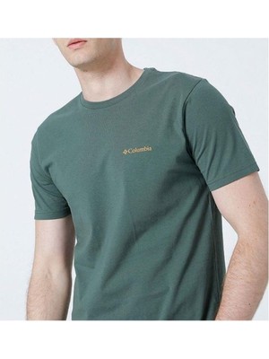 Columbia Csc M Basic Sm Logo Brushed Ss Tee Erkek Kısa Kollu Tişört CS0282-353