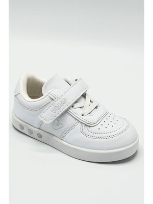 Vicco 313.21K.130 Beyaz Işıklı Cırtlı Çocuk Spor Ayakkabı
