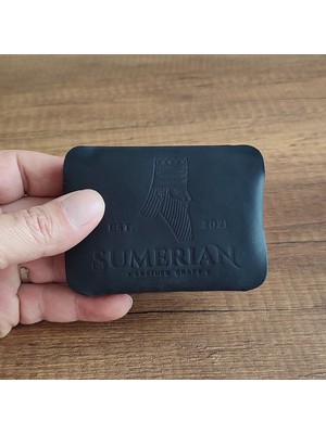 Sumerian Wallet Deri Cüzdan , Hediyelik Crazy Deri  Cüzdan Siyah ( Rfıd Kart Koruma Hediye )