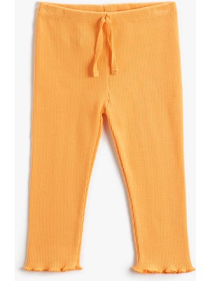 Koton Fitilli Basic Tayt Beli Lastikli Bağlamalı