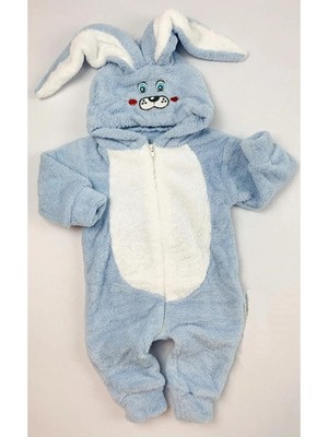 Bebelop Tavşan Şapkalı Welsoft Peluş Uyku Tulumu